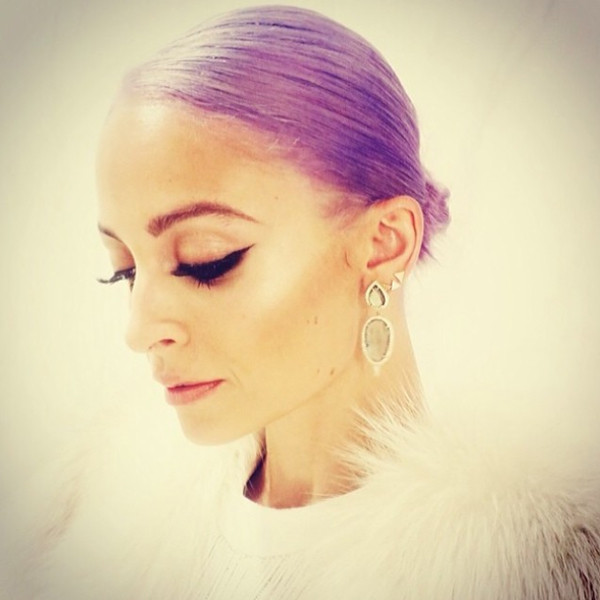 Nicole Richie Purple Hair